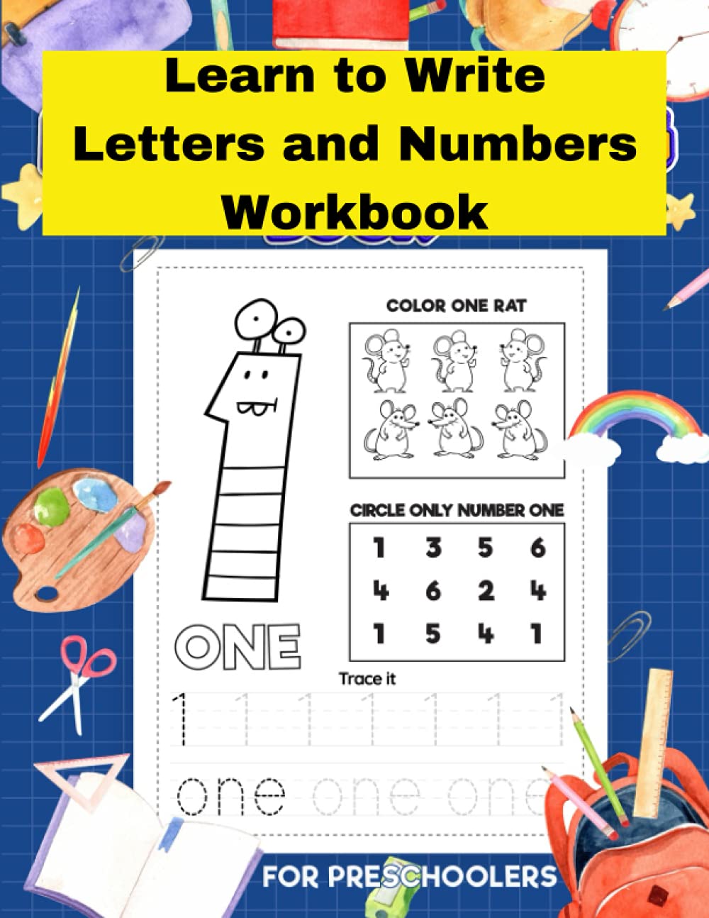 Buy Learn to Write Letters and Numbers Workbook Practice line tracing