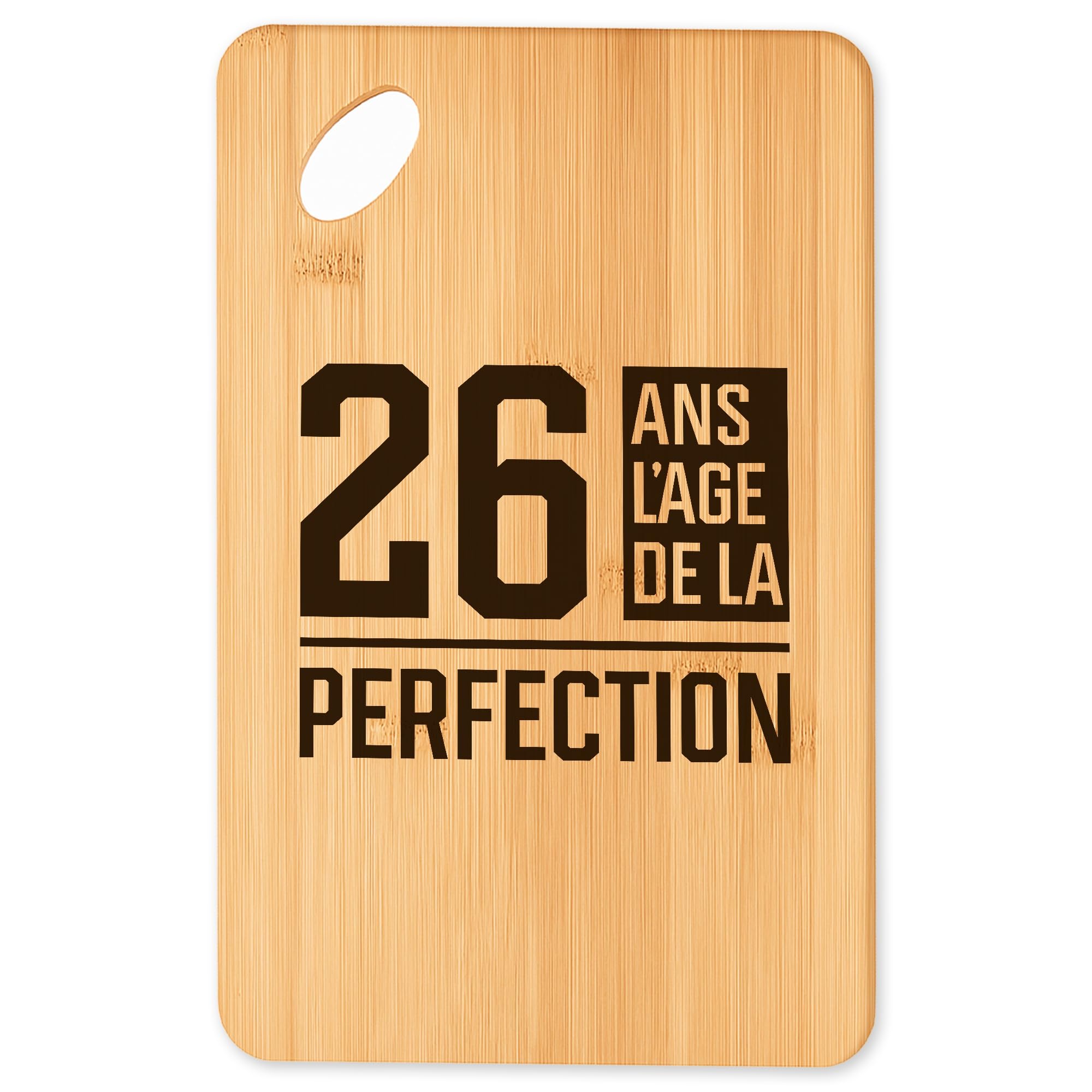 Planche à découper 26 ans de qualité en bois de bambou durable