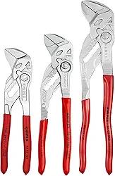 KNIPEX Ferramentas - Conjunto de 3 chaves de alicates (6, 7, 10) (9K008045US)