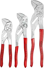 KNIPEX Ferramentas - Conjunto de 3 chaves de alicates (6, 7, 10) (9K008045US)