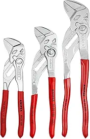KNIPEX Ferramentas - Conjunto de 3 chaves de alicates (6, 7, 10) (9K008045US)