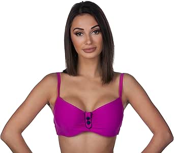 BIKINI BALCONCINO CON FERRETTO DAINETTO PATCHWORK Taglia L Colore Viola - Foto 10