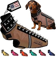 Vista 37 de CoyoteVest SpikeVest - Chaleco de arnés para perro, accesorios reflectantes para perros con picos para proteger a tu mascota de ataques de Raptor