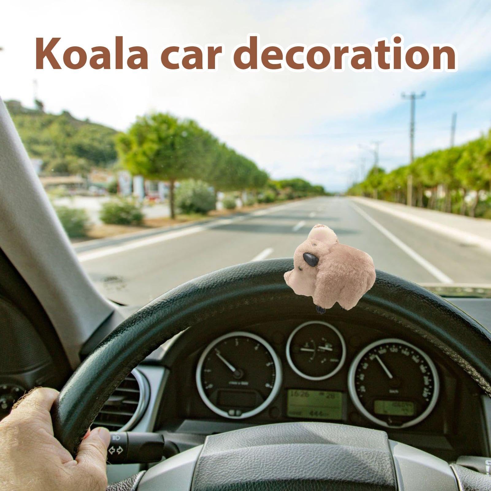 Koala Plush, petite décoration de voiture en peluche de Koala Push | Décoration d'intérieur de voiture, charme de sac à dos, ornement de tableau de bord