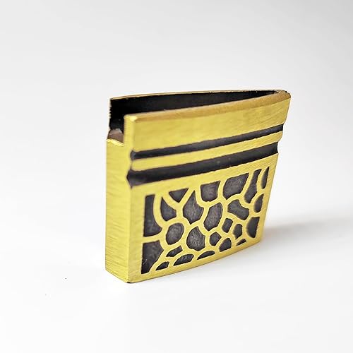 Miniatura 6 de Espada samurái de latón, virola Habaki para Katana japonesa Wakizashi Tanto espada accesorios de espada de bricolaje (latón-2)