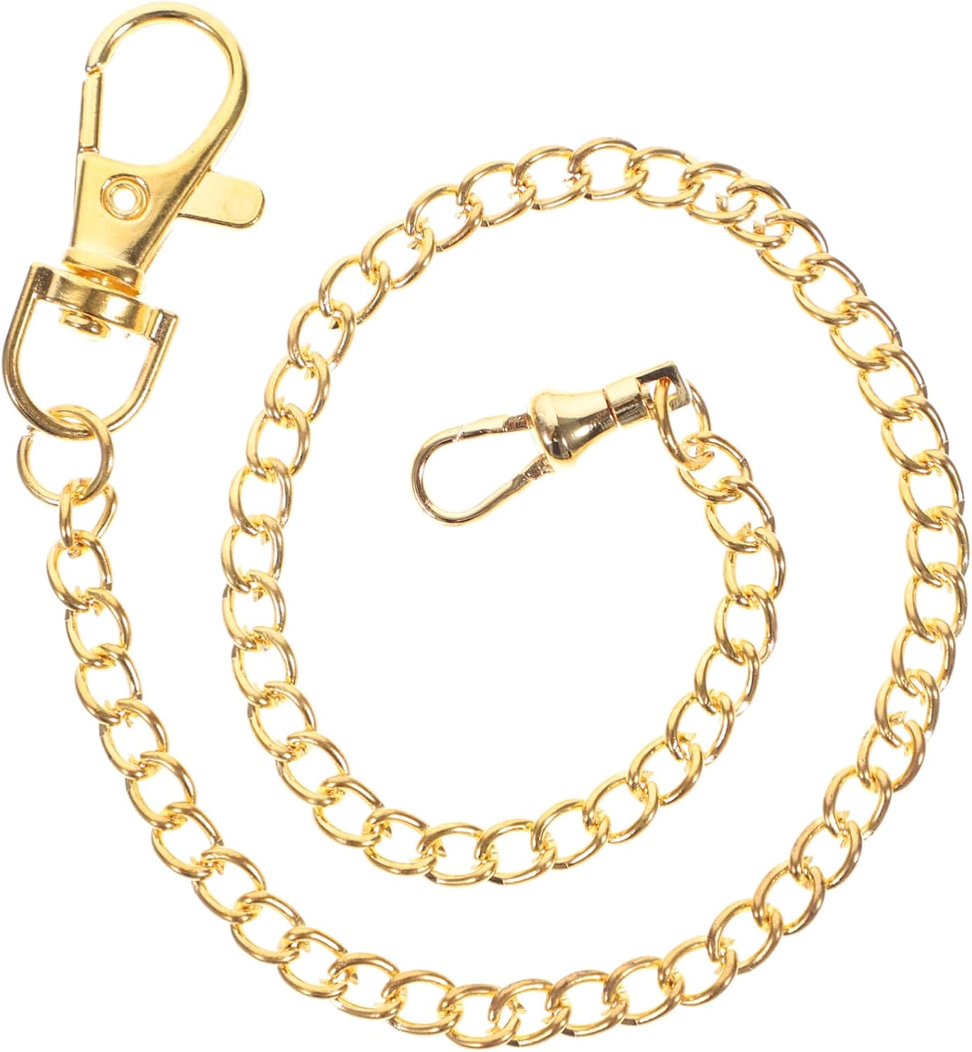 Metal Pocket Watch Chain Gold Vintage Design Sturdy Metal Decorative Chain Perfect for Jeans Wallet Pocket Watch Fashion Accessory