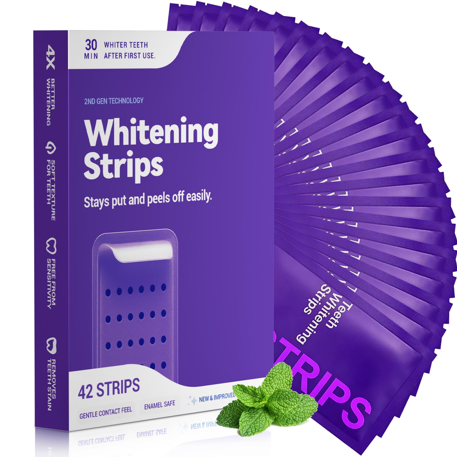 Purple Teeth Whitening Strips