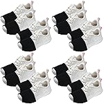 Haysandy 8 Pairs Dance Shoe Covers Over Shoes Socks for Dancer Women(S,Versatile Style,Black)
