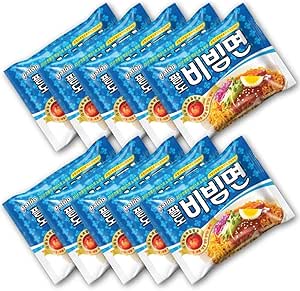 パルド ビビン 麺 10袋 paldo ビビム 輸入 韓国 食材 料理 乾麺 インスタントラーメン 辛い ラーメン 冷やし