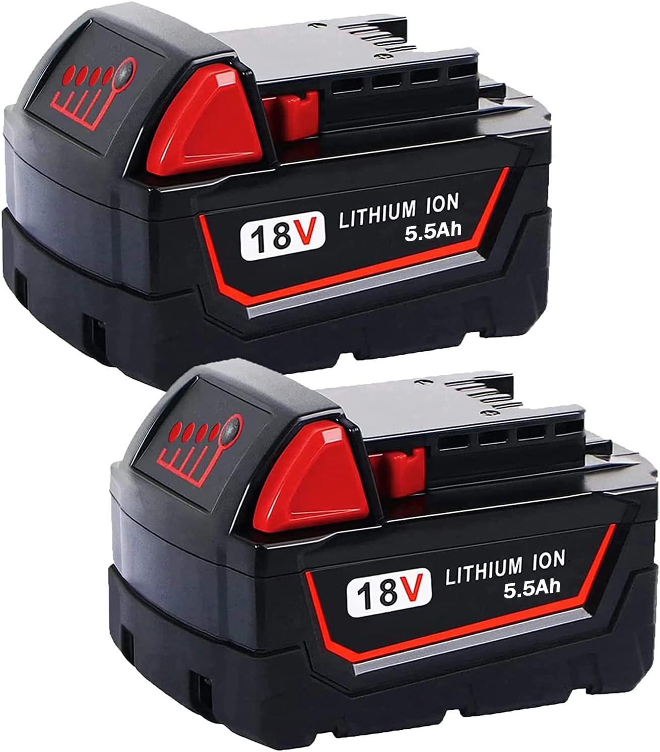 Milwaukee Akku, M18 B5, 18 V/5.0 Ah Red Li-Ion : Amazon.de: Baumarkt