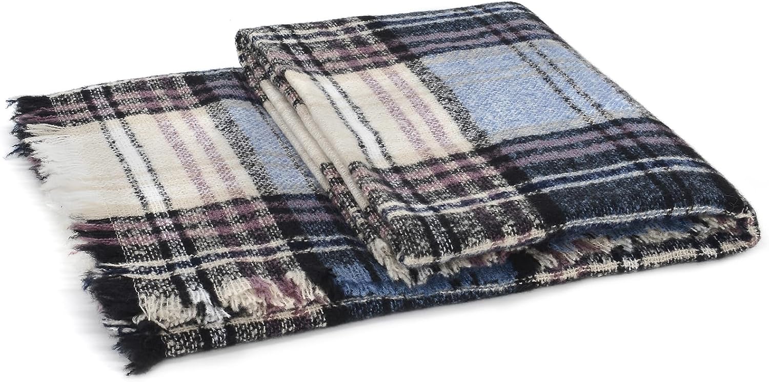 American Trends Womens Fall Winter Scarf Plaid Tassel Soft Warm Blanket Scarves Womens Shawl Wraps - Image 6
