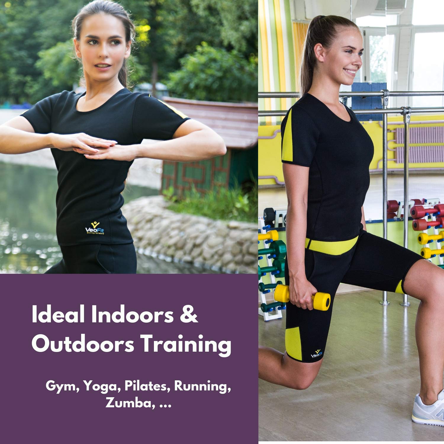 VEOFIT Maglietta Sudation Canotta: Top Dimagrante