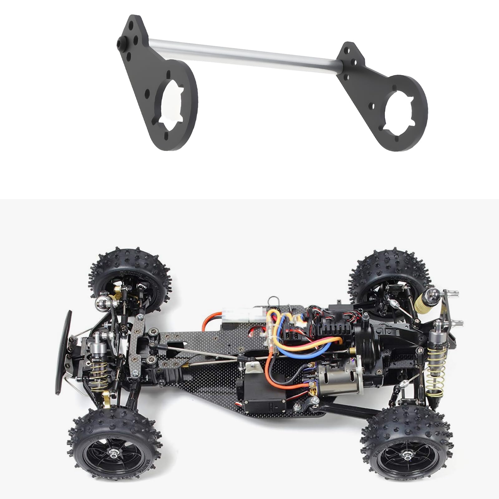 eMagTech 1Set Hydraulic Shock Absorber Mount Compatible with Tam-iya CW-01 Chassis RC Cars - Image 3