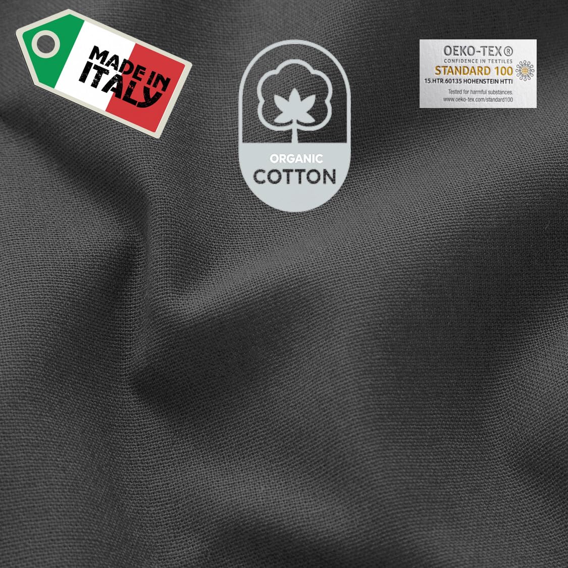 Byour3 - Copridivano 3 4 2 Posti Cotone Misto DOPPIO Telo Granfoulard Lavabile Teli Arredo Multiuso Universale Salvadivano Coperta Protezione Divani con o senza penisola (Grigio Piombo, 3 posti)