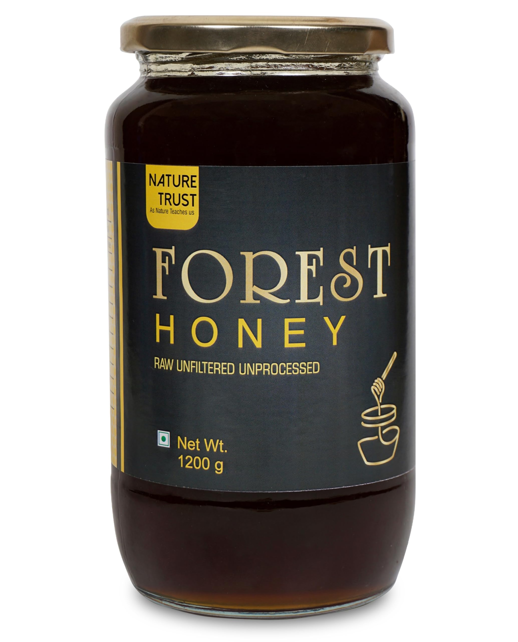 Nature Trust Raw Organic Forest Honey,1200 Gram, Wild, Unprocessed, Unheated, Non Pasteurized, Original Honey 100% Pure and Natural (1.2 Kg) (B08WK3ZD9J) Amazon Price History, Amazon Price Tracker
