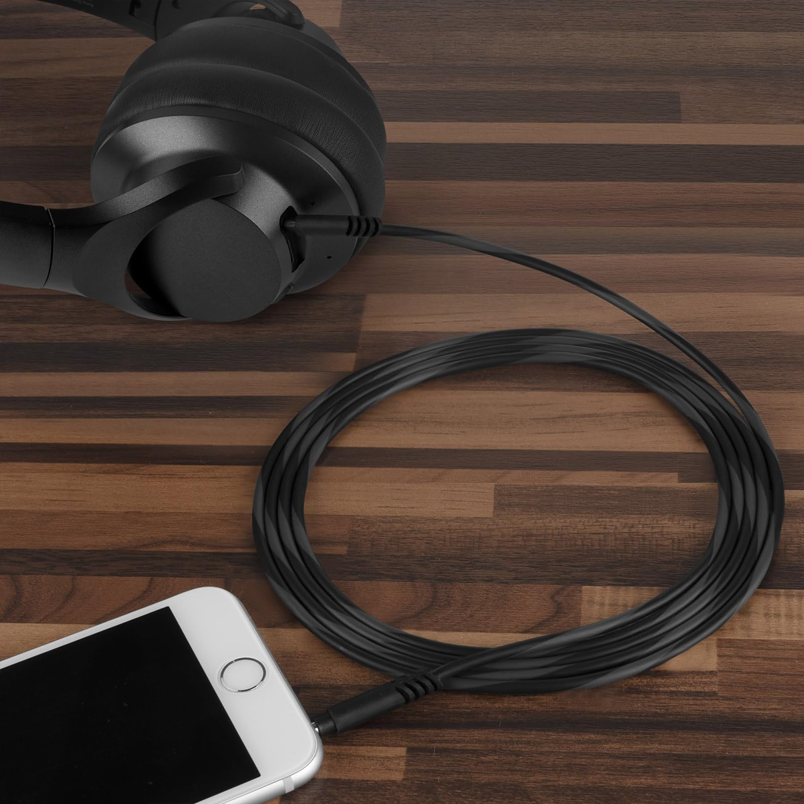 Kabel audio do Anker Soundcore H30i Life Q30 Q20i Q20 Q45 Space One ATH-M50xBT2 ATH-M20xBT SR5 słuchawki, 3,5 mm na 3,5 mm zapasowy kabel AUX (5 stóp/1,5 m)