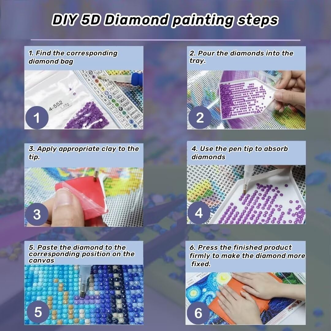 5D Papillon Peinture Diamant Adulte, DIY Papillon Diamond Painting Adulte,Diamond-Painting Broderie Diamant Kit Complet, Tableau Perle Diamant Point de Croix Enfant pour Décoration Maison 60x80cm