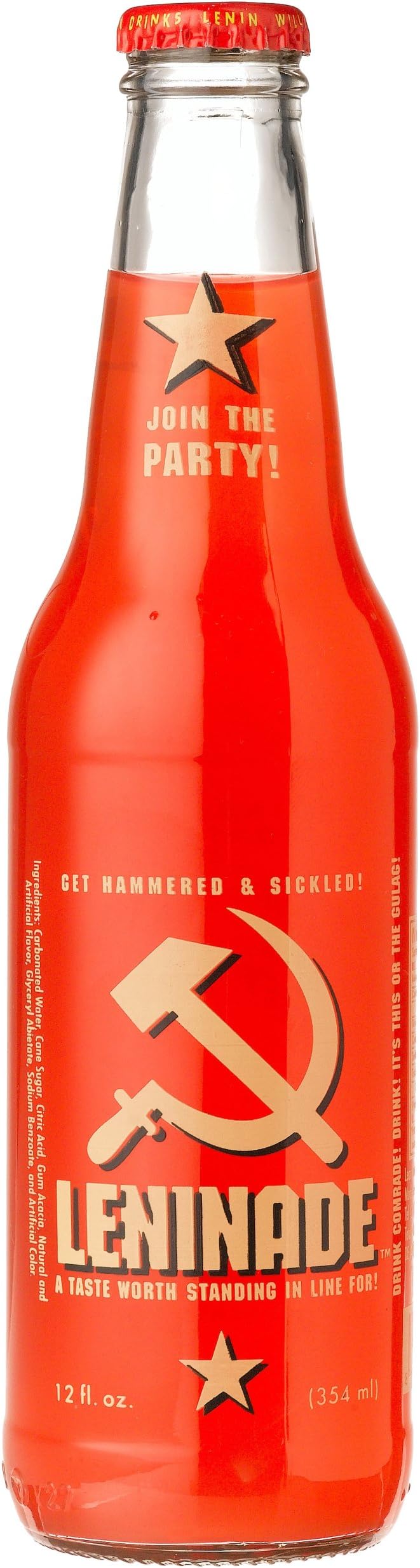 Leninade SURPRISINGLY SATISFYING SIMPLE SOVIET-STYLE SODA - "Na Zdoroviye", 12 Fl Oz (Pack of 12)