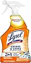 Lysol Pro Kitchen Spray Cleaner and Degreaser, Antibacterial All Purpose Cleaning Spray for Kitchens, Countertops, Ovens, and Appliances, Citrus Scent, 22oz