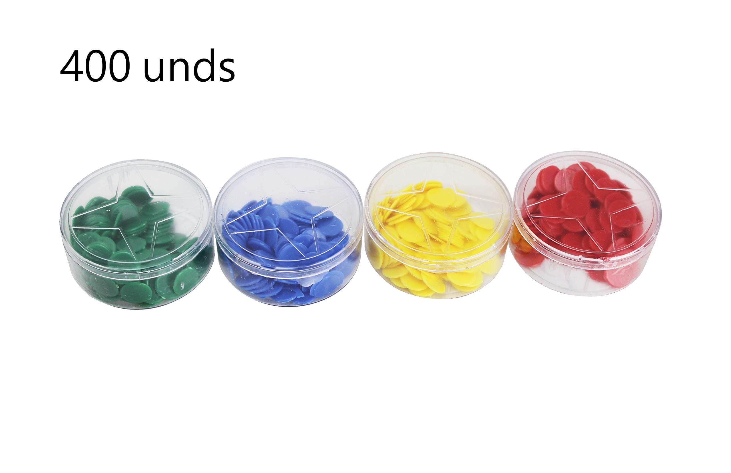 ARBUTUS Kunststoff Marker 4 Farben Bingo Chips für Bingo Spiel Spiel Zubehör.