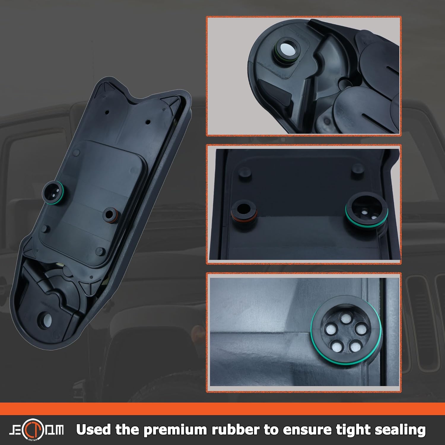 Crankcase Ventilation Filter Breather Element CCV Filter Compatible with 2007-2010 Dodge Ram 2500 3500 4500 Accessories Cummins 6.7L Diesel Engine, Replace for CV52001 68002433AA 68002433AB