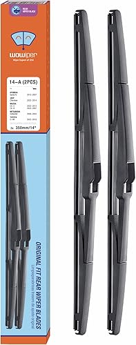 Limpiaparabrisas trasero de 14 pulgadas (14-A) de repuesto para Jeep Cherokee 2022-2014Mazda CX-5 2022-2013 CX-7 2012-2007Toyota C-HR 22-18 y más