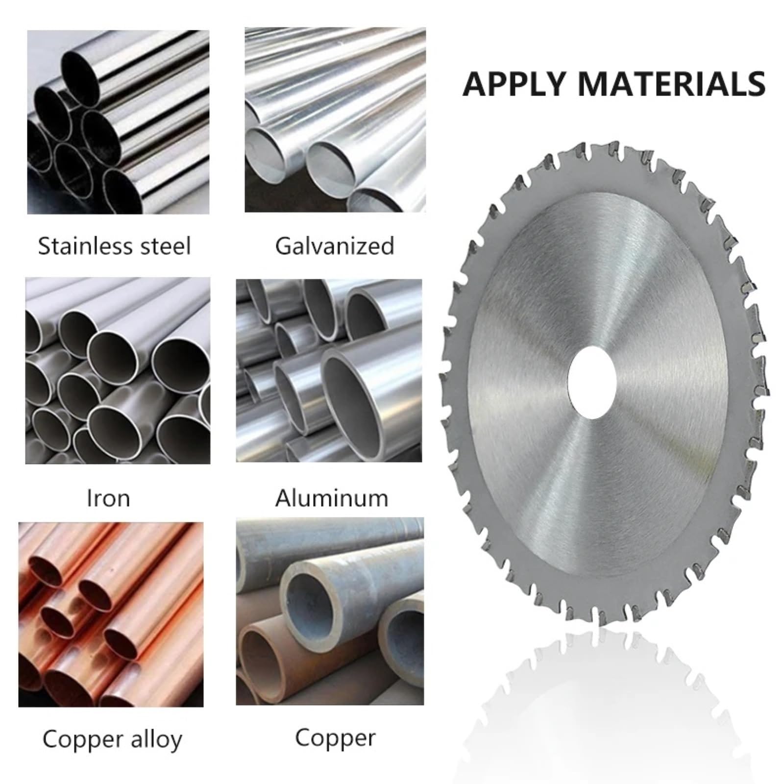 Brzeszczot do cięcia metalu 1PC brzeszczoty do pił tarczowych 136/150/180/230/305/355mm narzędzia cięcia metalu(165x1.5x1.2x20x40T)