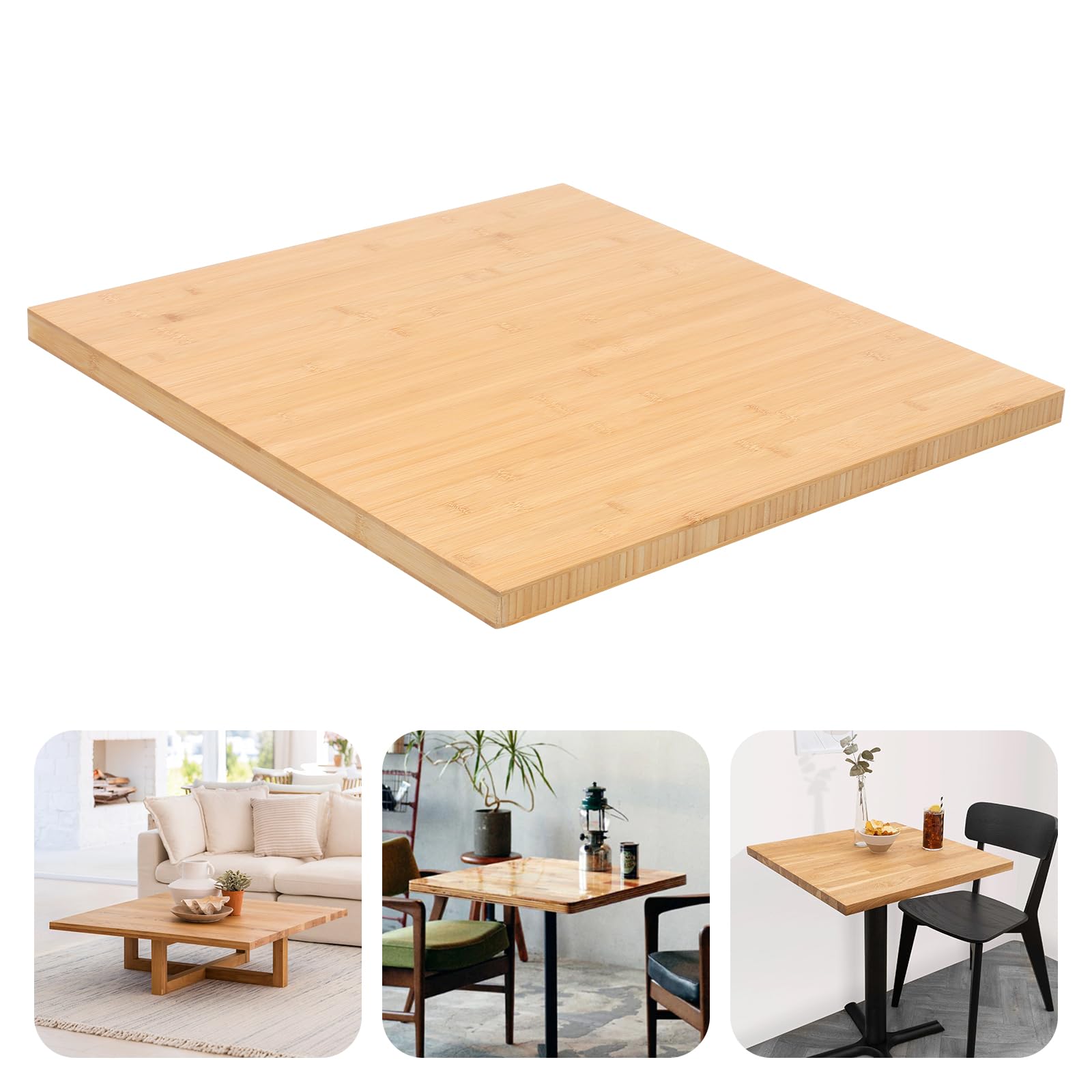 Photo 1 of 24" x 25" Butcher Block Countertop, 1.2 Inch Thick Solid Bamboo Desktop