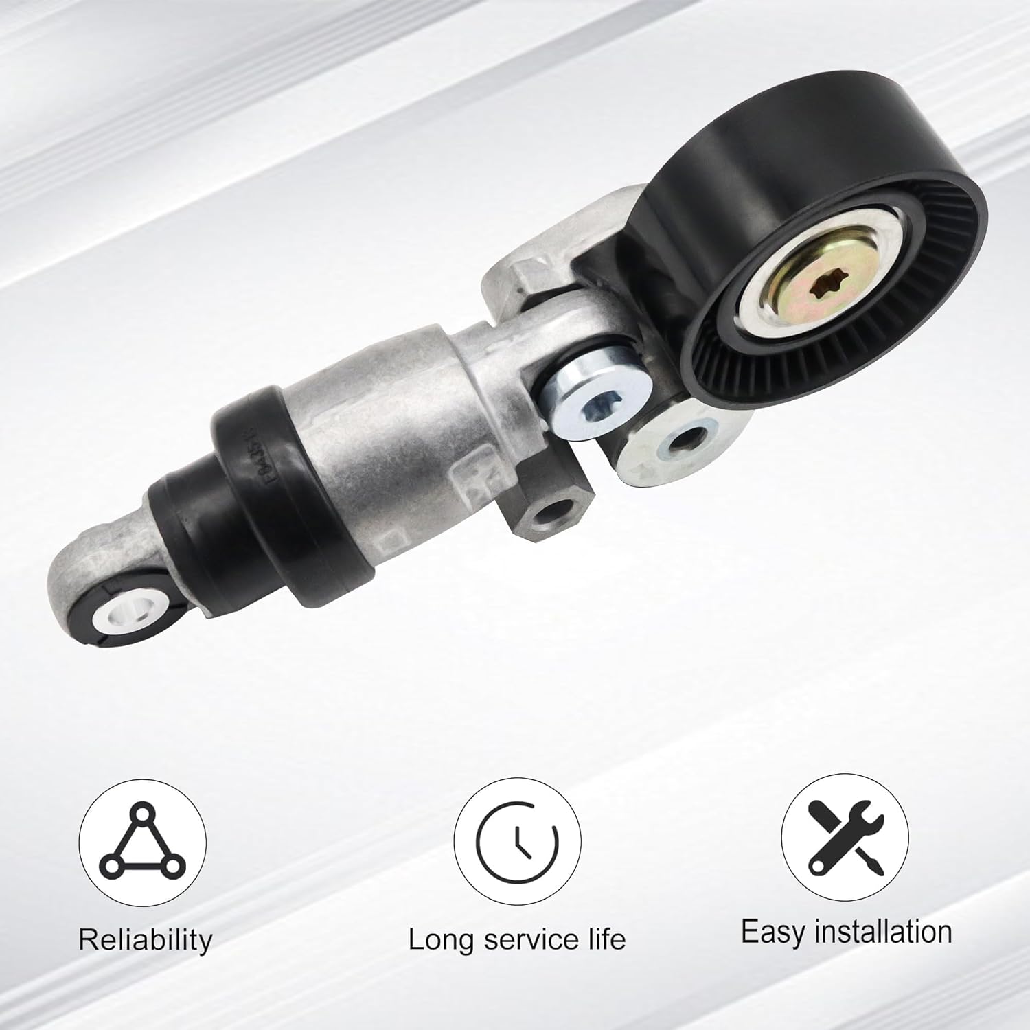 Engine Belt Tensioner Pulley Assembly Fit for Mazda 3 Mazda 6 CX-3 CX-5 2.0L 2.5L Replace PE03-15-980A PE03-15-980B PE7W-15-980