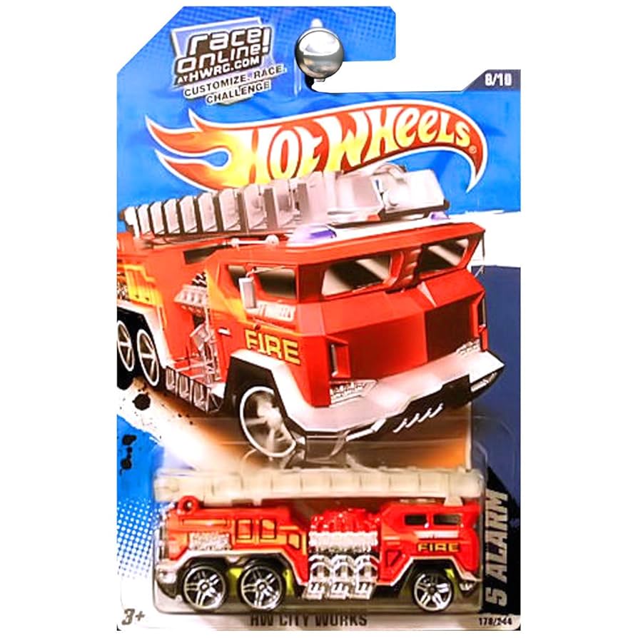 Amazon | 2011 Hot Wheels 5 Alarm Fire Truck HW City Works