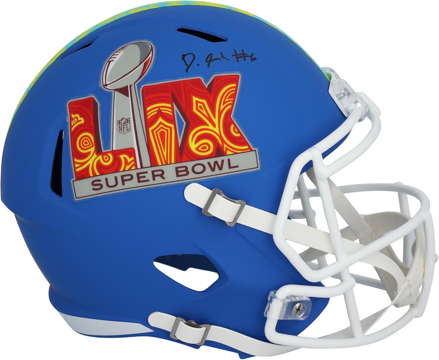 DeVonta Smith Philadelphia Eagles Autographed Riddell Super Bowl LIX Event Speed Replica Helmet - Autographed NFL Helmets