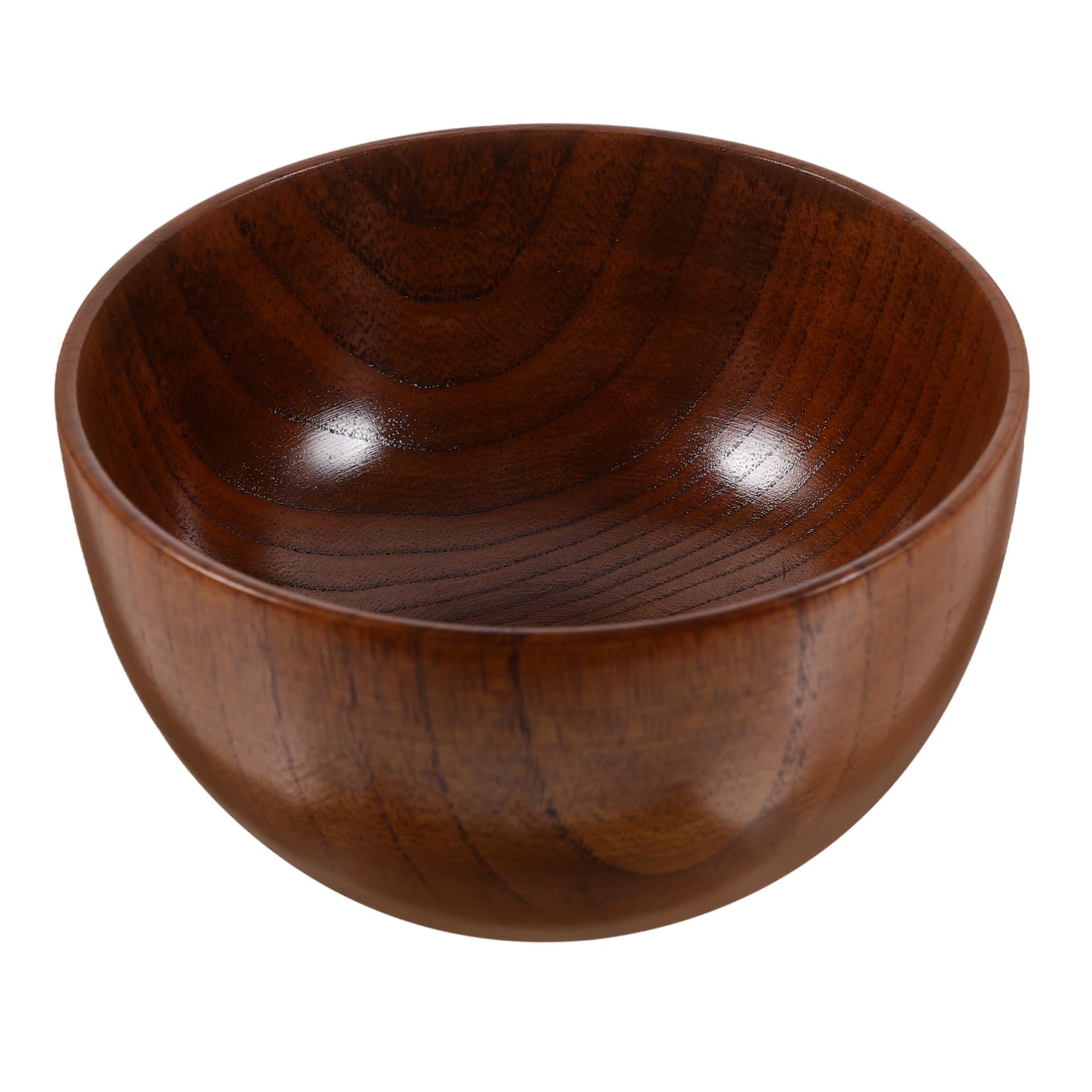 ABOOFAN 4 Piezas bol de madera ensaladera madera fruit bowl tazón de ligero bol de comida de tazón japonés de cuenco de ensaladeras de tazón de frutas