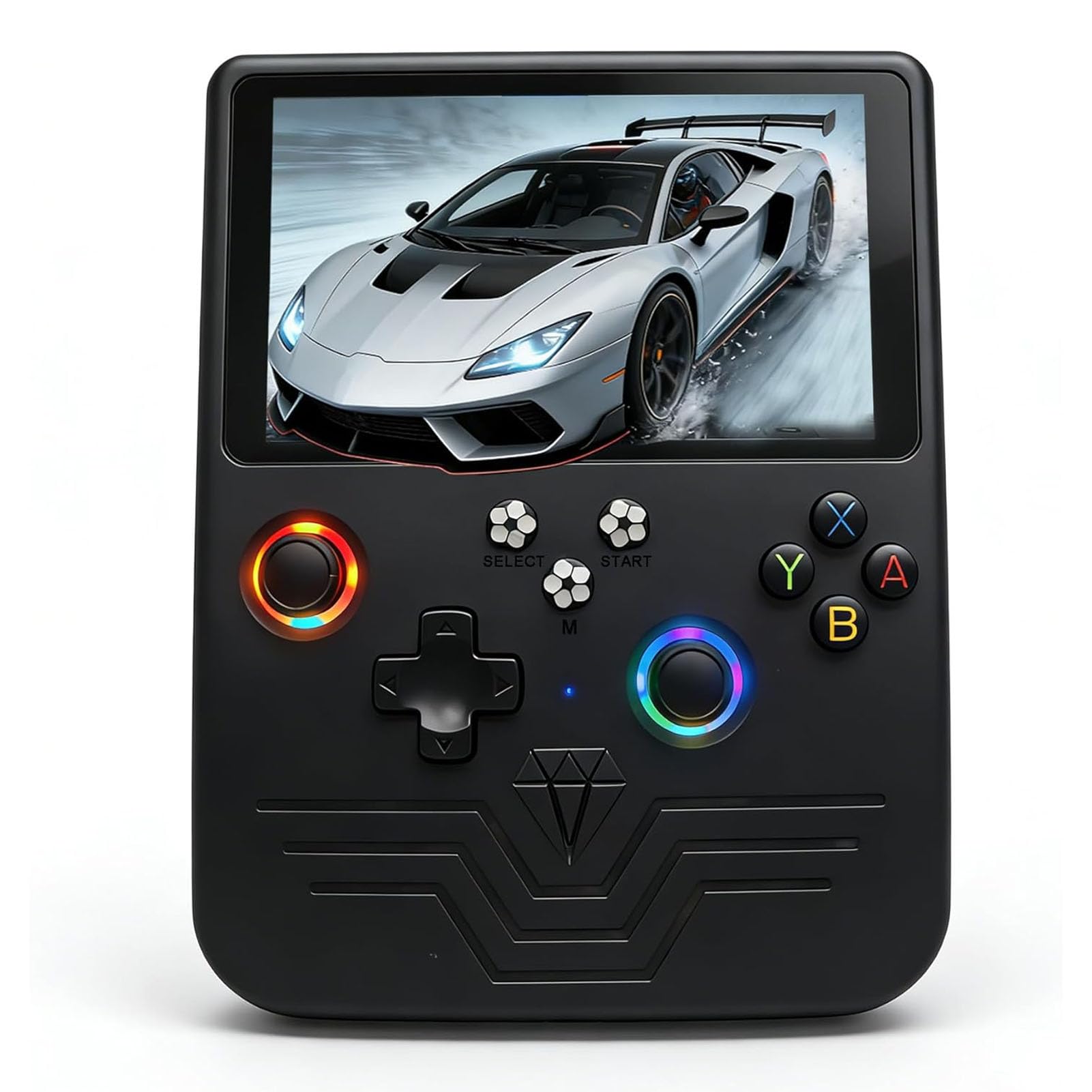 Cuifati Consola de Juegos Portátil Retro R60MAX, Consola de Juegos Retro Portátil, Consolas de Videojuegos con Pantalla IPS de 6", System Linux, Tarjeta de 128 GB, Compatible con (Gris translúcido)