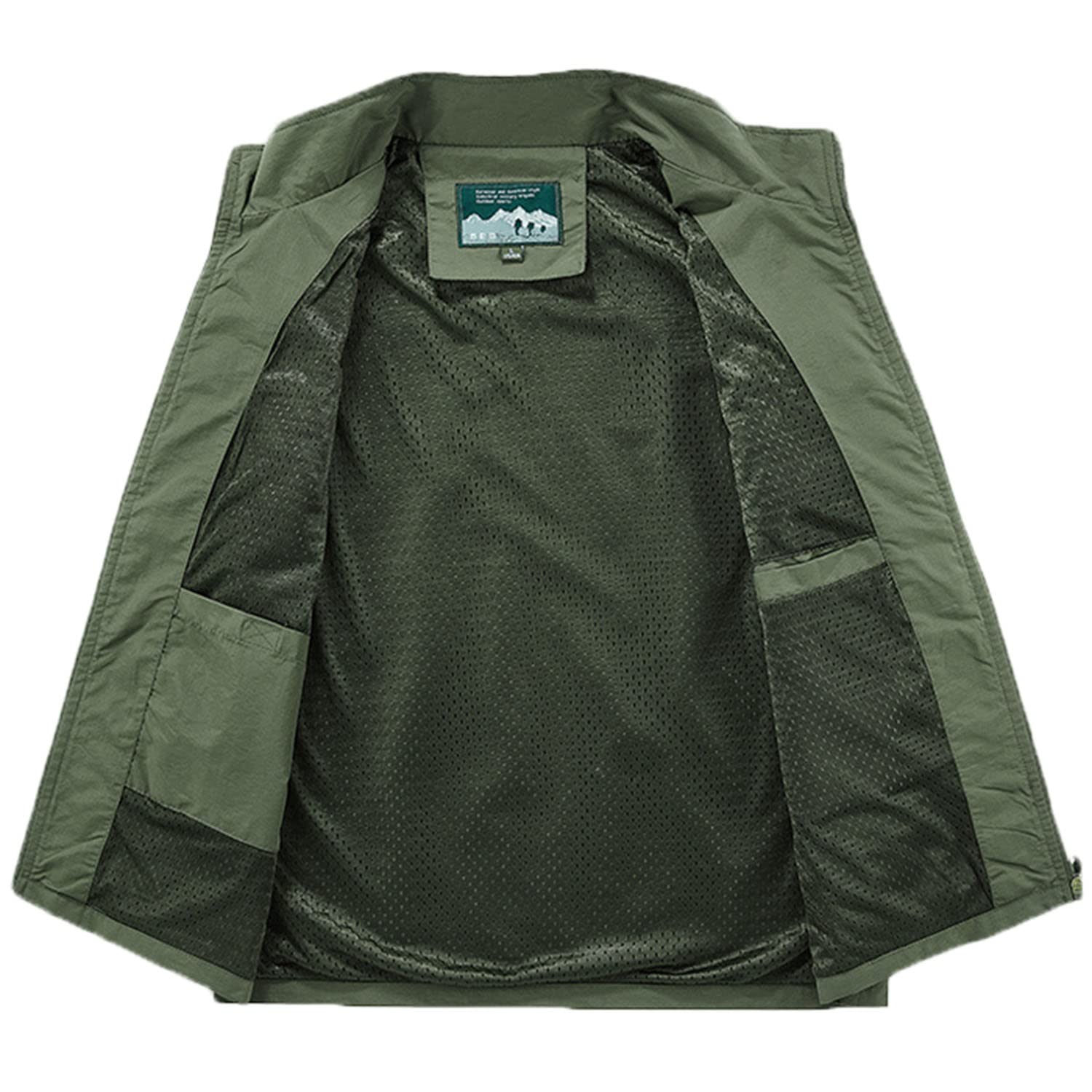 Chaleco Hombre Multibolsillos Casual Chaleco Outdoor Sin Mangas Escalada Y Pesca Chaleco Secado Rápido Chaqueta Transpirable