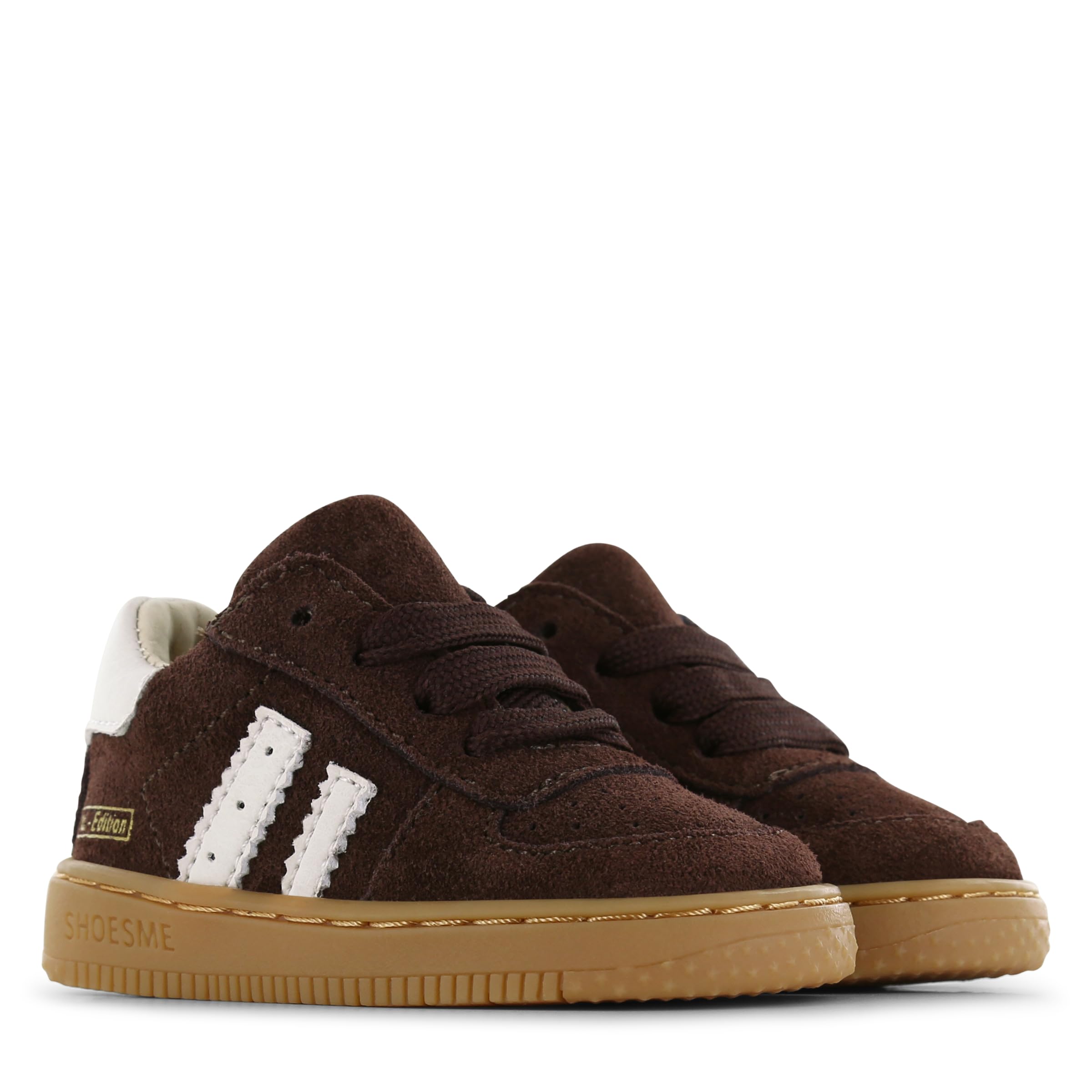 Shoesme - Braun Wildleder Sneaker - Suède sneaker - Jungen - Braun - Mikrofaser-Leder/Wildleder - Größe 18-30