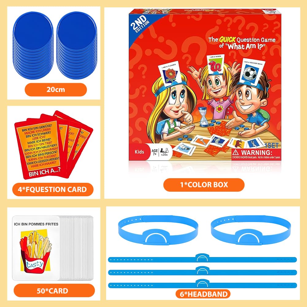 EduPlayte Hedbanz 2nd Edition Picture Guessing Board Game, HedBanz Game-Guess What’s am - Image 3