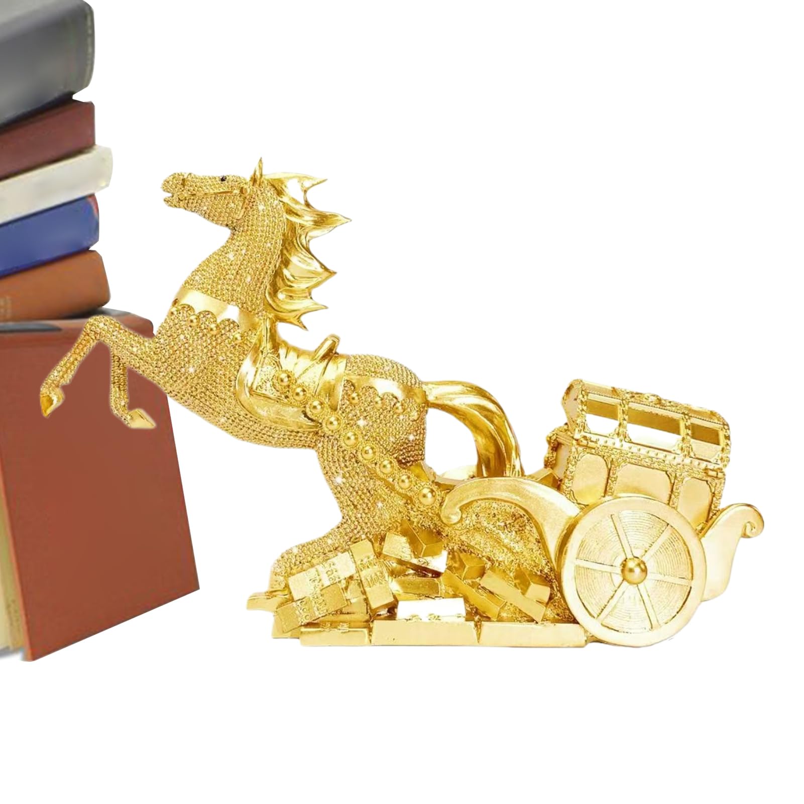 Figura Caballo Año Lunar Chino Figurina Decorativa del Festival De