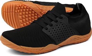 WHITIN Men's Barefoot Minimalist Running Shoes - Zero Drop Trail Cross-Trainers with Wide Toe Box