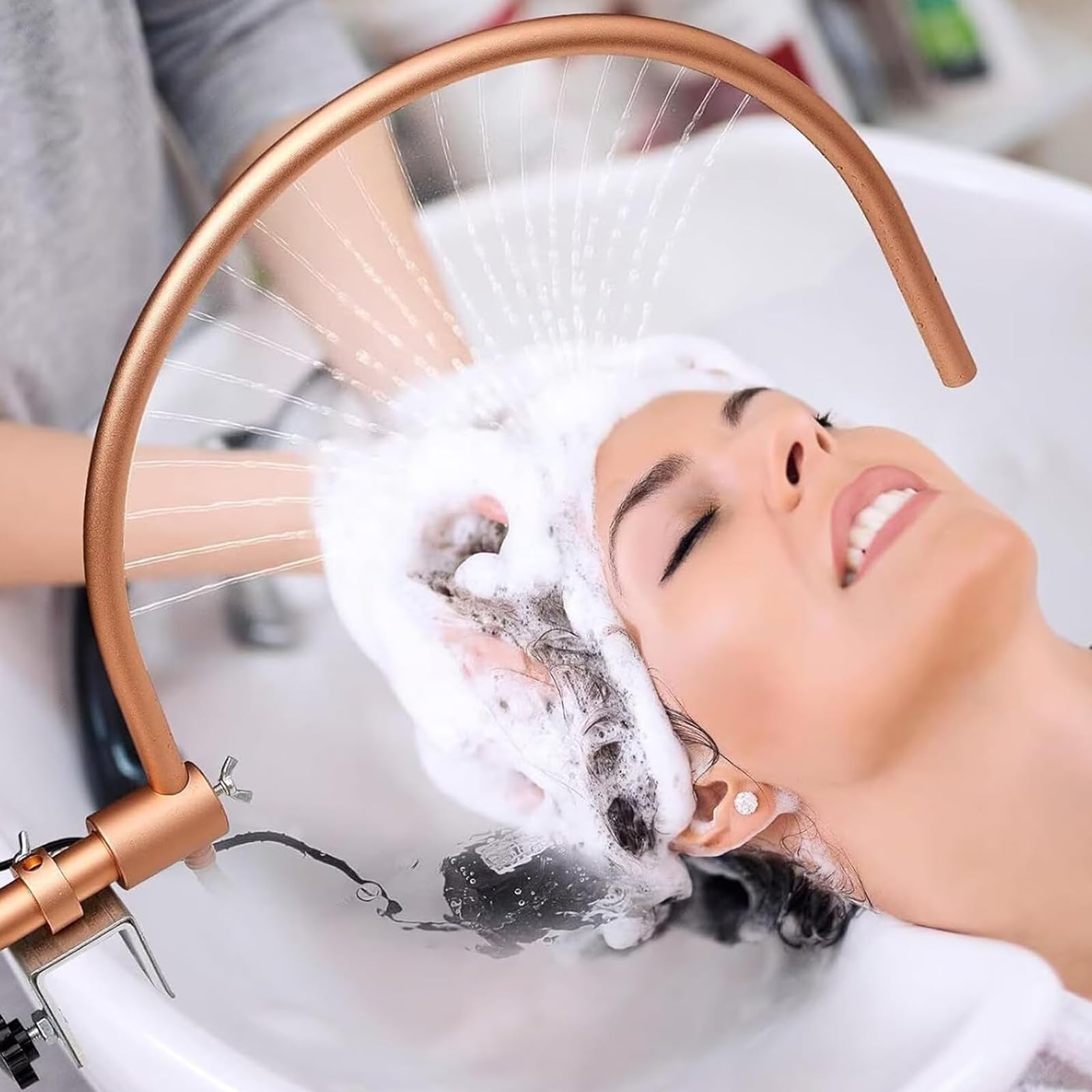 Équipement de salon Head Spa avec circulation d'eau et cascade pour bac
