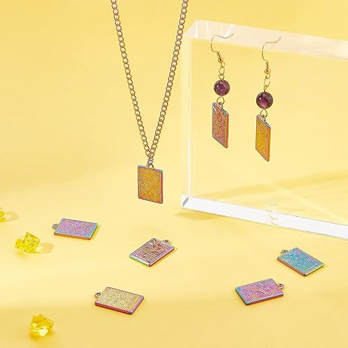 Miniatura 5 de DICOSMETIC Colgantes de Tarot de Sol Rider Waite Colgante Tarot Tarjeta Colgante Astrología Adivinación Dije Retro Vintage Colgante Aleación