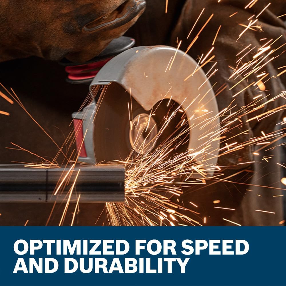 BOSCH TCWX1S450P10 4-1/2 in. X-Lock® Metal/Stainless Steel Cutting Wheels - 10 Pack, 60 Grit, Type 1/41 - Image 3