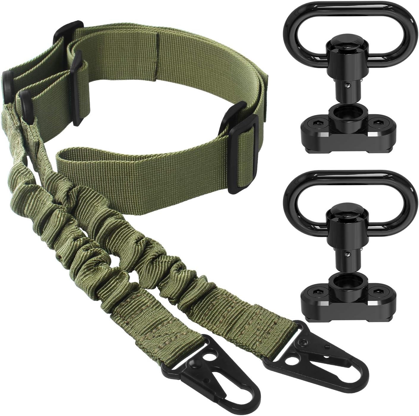 Rifle Sling 2 Point Sling Quick Adjust, QD Sling Mount for Mlok Rail, QD Sling Swivels Quick Release Sling Attachment : Sports & Outdoors