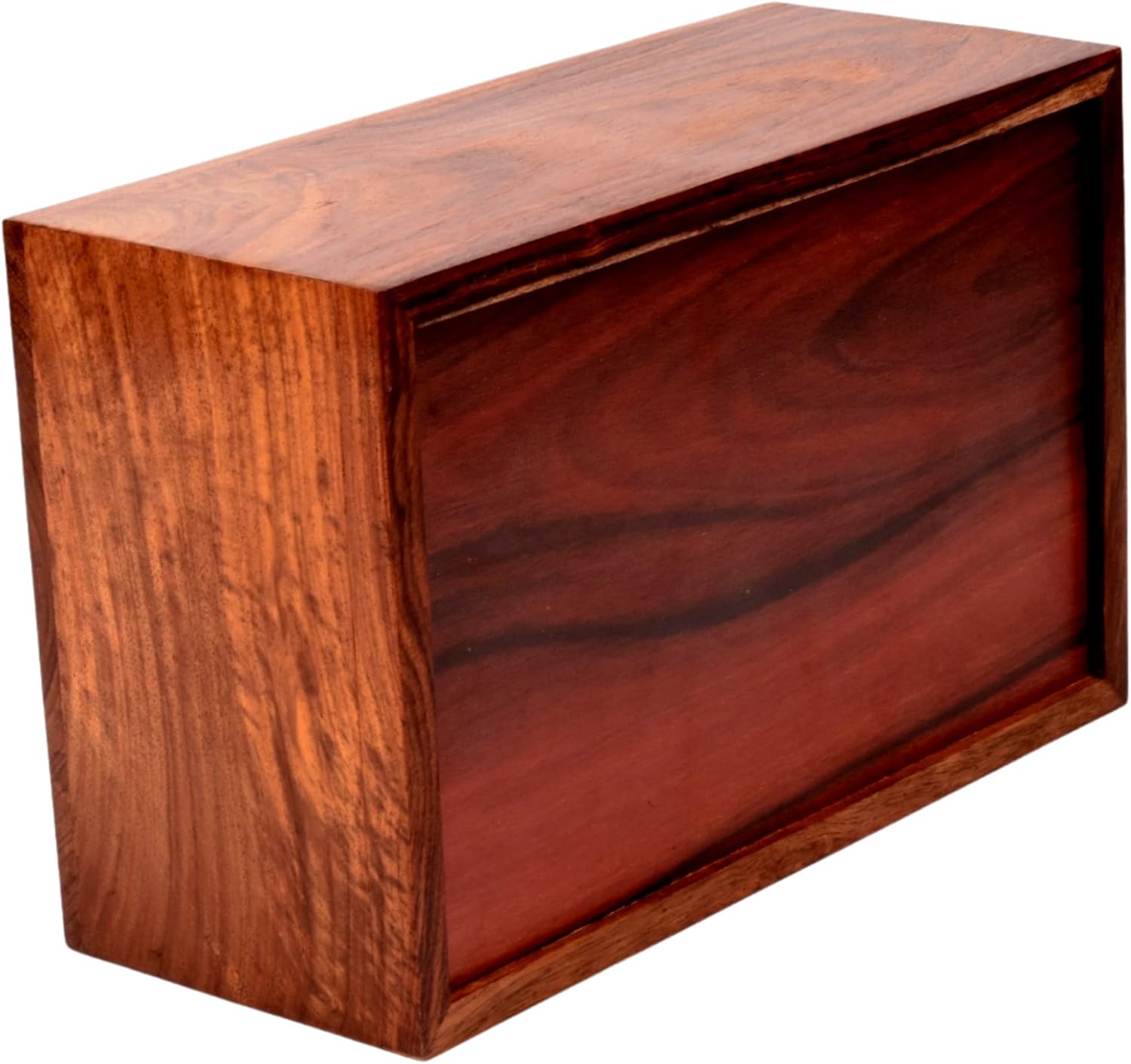 Handcrafted Rosewood Cremation box for Human Ashes - Dear and Tree Cremation Urn for Ashes 'Handcrafted Wooden Urn Box (Xtra Large (250CU/Inches), RDtreePj-01)
