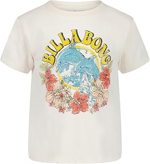 Billabong Girls' Premium Short Sleeve Regular Fit Logo Graphic Tee