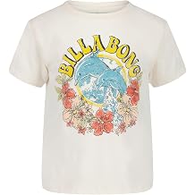 Billabong Girls Premium Short Sleeve Logo Graphic Tee, Crew Neck T-Shirt, Soft & Comfortable