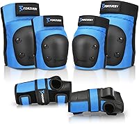 Vista 17 de Rodilleras, coderas, muñequeras para niños/adultos, juego de equipo protector 6 en 1 para patinaje en línea, patinaje sobre ruedas, patinete, BMX