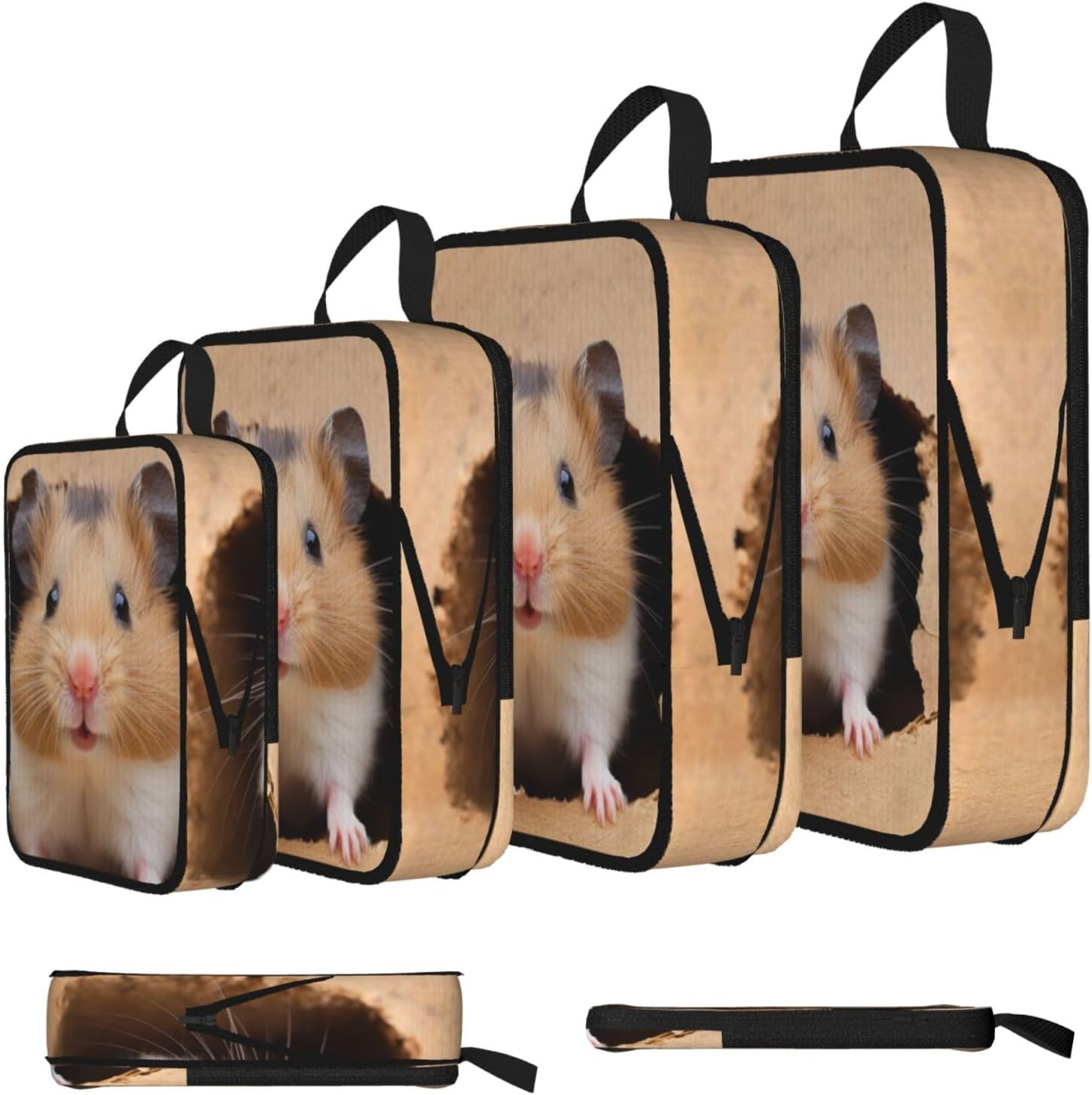4 Set Compression Packing Cubes Lightweight Expandable Packing Organizers image 2