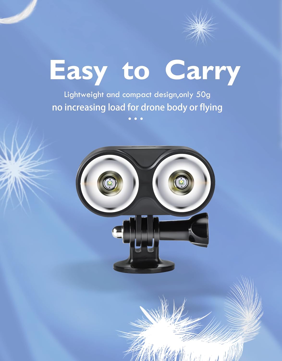 Drone Strobe Light for DJI Mini 3 Pro/DJI Mini SE/Mavic Air 2 and DJI Air 2S/Mavic 3 Accessories, Anti-Collision Lighting for Night Flying, Fits All Drones Like, Pro Platinum, DJI FPV, Phantom 4 Pro