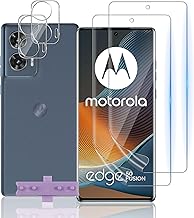 TUTUO 2+2 Pezzi Pellicola Protettiva Compatibile con Motorola Moto Edge 50 Fusion 5G + Fotocamera Vetro Temperato, Soft 3D TPU Protezione Film, Anti-Scratch HD Camera Protezione