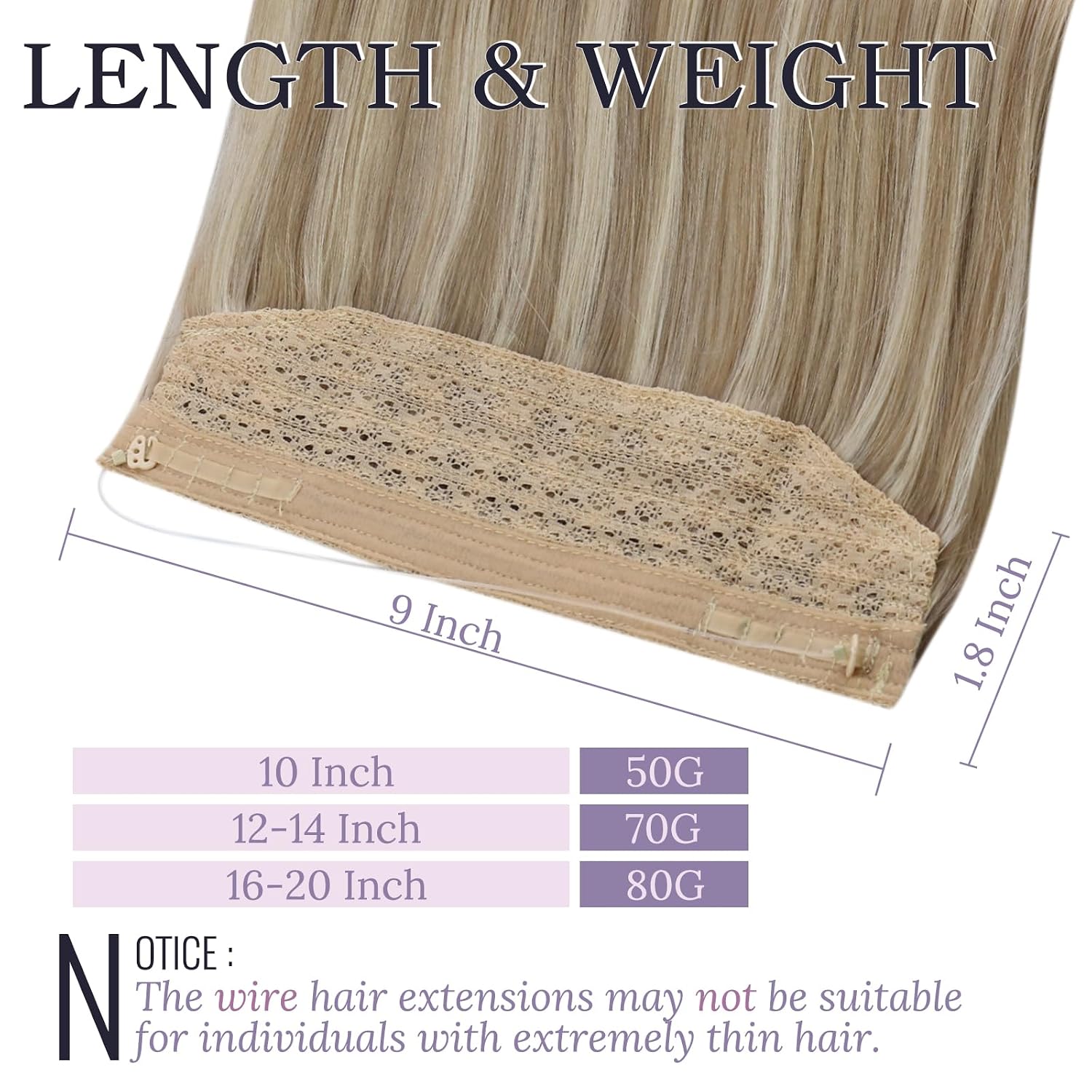 Full Shine Invisible Wire Hair Extensions Human Hair 20 Inch 86g image 3